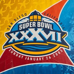 Super Bowl XXXVI 2003 San Diego California Stadium Seat Cushions NFL Audio